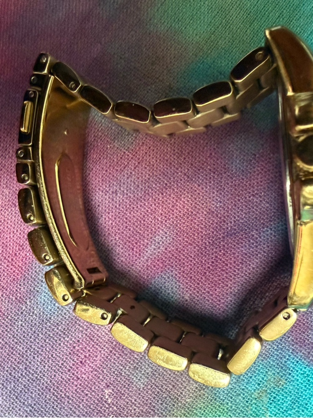 COACH Gold-Tone Women's Watch with Mother-of-Pearl Dial and Crystal Accents - Picture 3 of 4